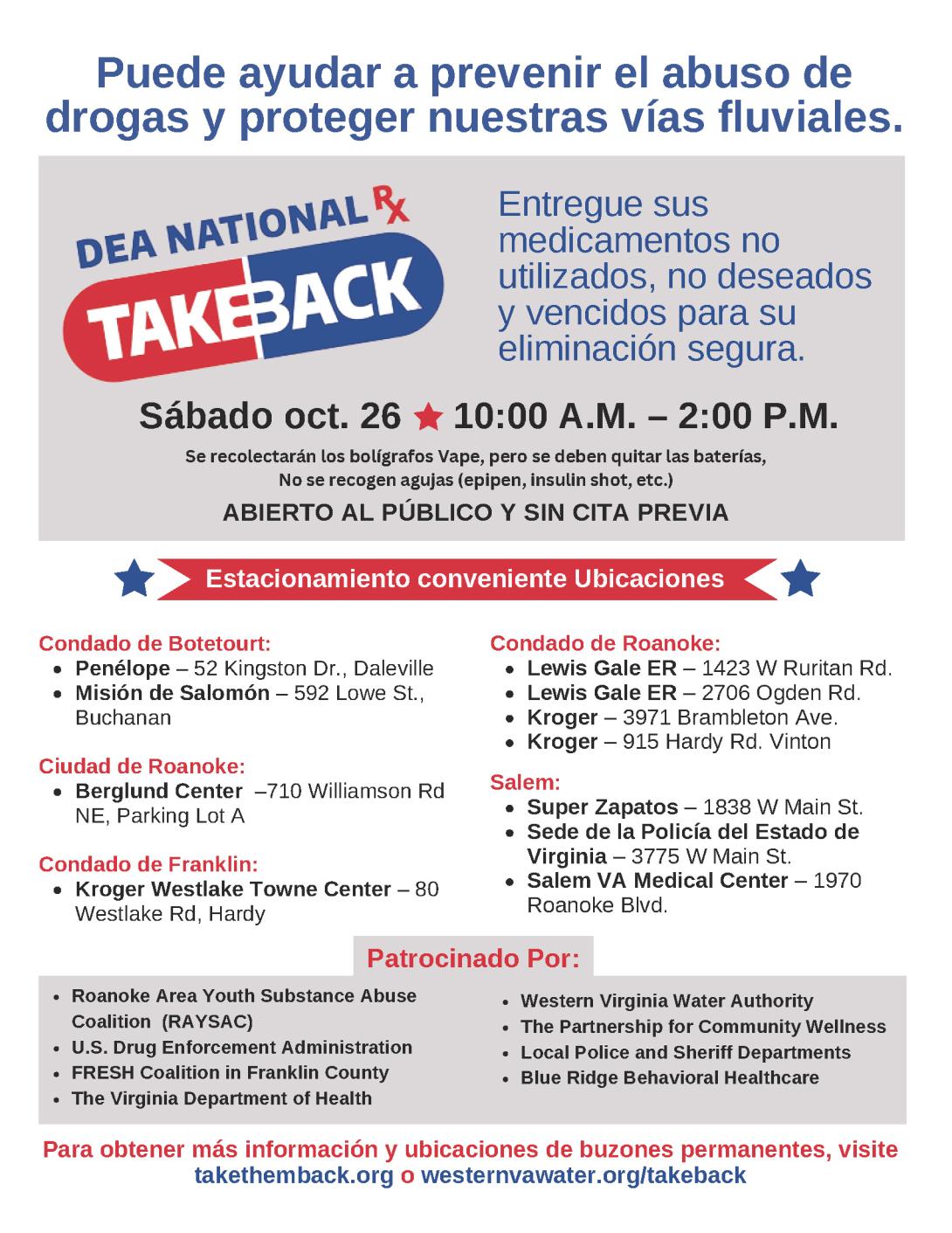 DEA drug take back day